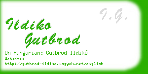 ildiko gutbrod business card